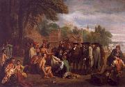 Benjamin West William Penn s Treaty with the Indians Sweden oil painting artist